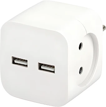 Разветвитель ЭРА SP-2-USB-W Б0049531