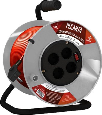 Удлинитель на катушке Ресанта СУ-3х2.5КГ-30/3