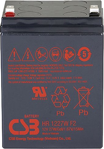 Аккумулятор для ИБП CSB Battery HR1227W F2