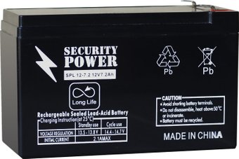 Аккумулятор для ИБП Security Power SPL 12-7,2 F2