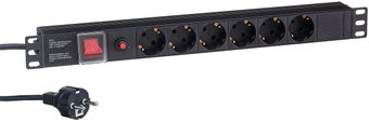 Блок розеток ExeGate ServerPro PDU-19H606 Al-6S-EU2CU-SW-O