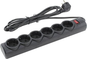 Сетевой фильтр Defender 6 розеток, 3 м, черный
