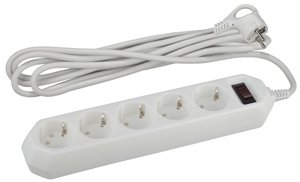 Удлинитель ЭРА USF-5es-5m-W