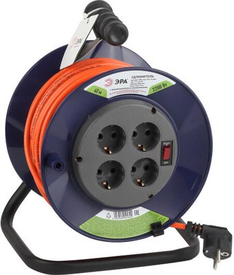 Удлинитель на катушке ЭРА RPx-4es-3х1.0-40m Б0043055