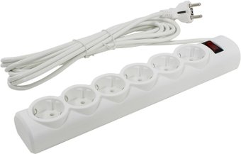 Сетевой фильтр Defender 6 розеток, 5 м, белый