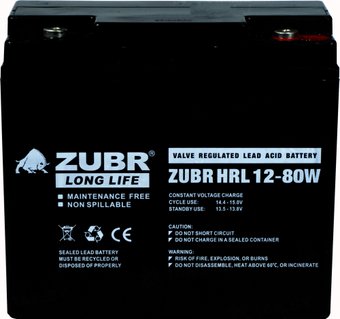 Аккумулятор для ИБП Zubr HRL 12-80W