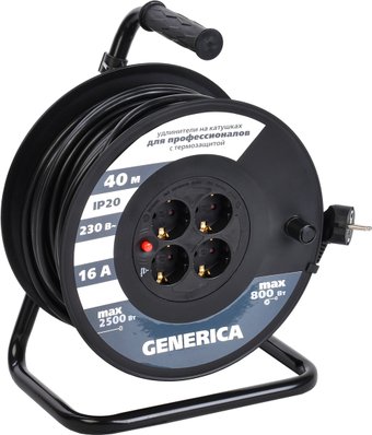 Удлинитель на катушке Generica УК40 WKP20-16-04-40-G