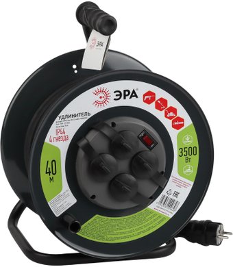 Удлинитель на катушке ЭРА RMx-4es-3x1.5-40m-IP44 Б0046848