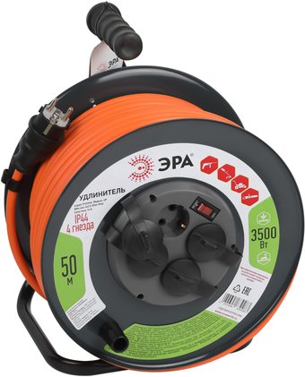 Удлинитель на катушке ЭРА RMx-4es-3x2.5-50m-IP44 Б0052919