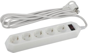 Сетевой фильтр ЭРА USF-5es-3m-W