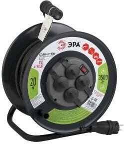 Удлинитель ЭРА RMx-4es-3x2.5-20m-IP44 Б0043057