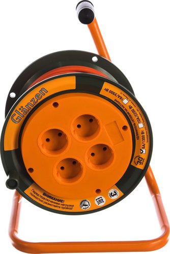 Удлинитель на катушке Glanzen EB-30-002