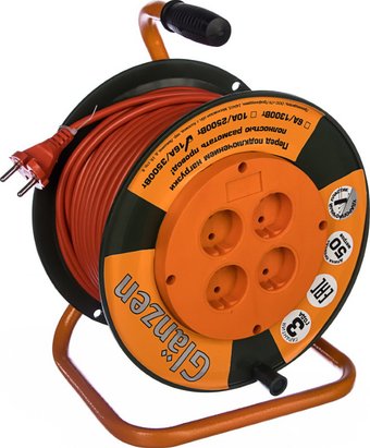 Удлинитель на катушке Glanzen EB-50-006