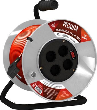 Удлинитель на катушке Ресанта СУ-2x1-30/2ВР