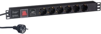 Блок розеток ExeGate ServerPro PDU-19H608 Al-6S-EU2CU-SW-SPD1