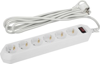 Сетевой фильтр ЭРА USF-6es-5m-W-BOX