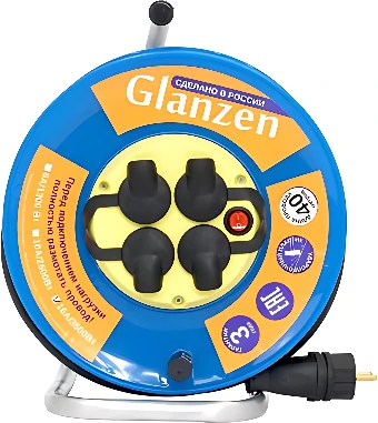 Удлинитель на катушке Glanzen EB-40-011