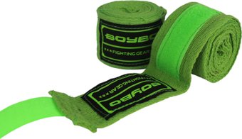 Бинт боксерский BoyBo Хлопок 4.5 м (черный)