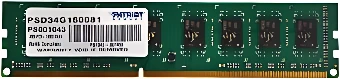 Оперативная память Patriot Signature 4GB DDR3 PC3-12800 (PSD34G160081)