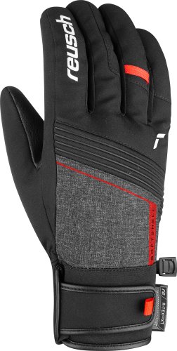Горнолыжные перчатки Reusch Luca R-Tex XT 6101251-7680 (р-р 7.5, black/black melange/fire red)