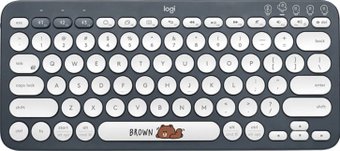 Клавиатура Logitech Multi-Device K380 Bluetooth Line Friends Brown
