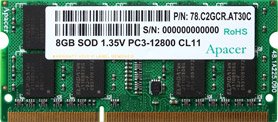 Оперативная память Apacer 4GB DDR3 SO-DIMM PC3-12800 AS04GFA60CATBGC