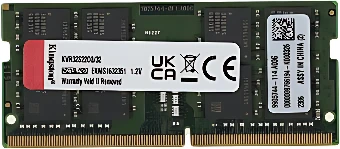 Оперативная память Kingston 32GB DDR4 SODIMM PC4-25600 KVR32S22D8/32