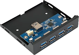 Планка портов на переднюю панель Gembird FP3.5-USB3-4A