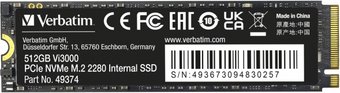 SSD Verbatim Vi3000 512GB 49374