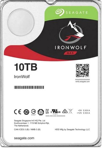 Жесткий диск Seagate IronWolf 10TB ST10000VN0008