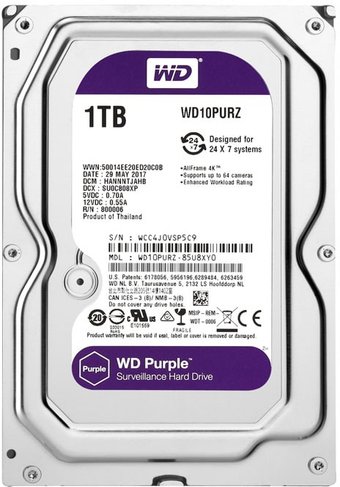 Жесткий диск WD Purple 1TB