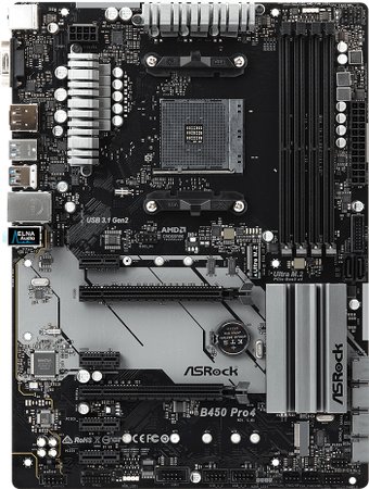 Материнская плата AsRock B450 Pro4