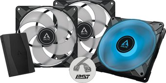 Набор вентиляторов с контроллером Arctic P14 PWM PST RGB 3шт + RGB Controller ACFAN00256A