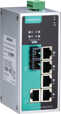 Неуправляемый коммутатор Moxa EDS-P206A-4PoE-T