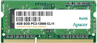 Оперативная память Apacer 4GB DDR3 SO-DIMM PC3-12800