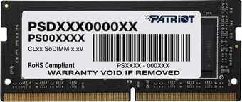 Оперативная память Patriot 8GB DDR4 SODIMM PC4-21300 PSD48G26662S
