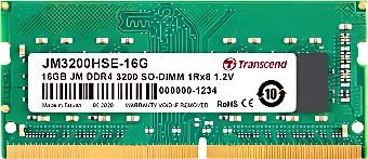 Оперативная память Transcend JetRam 16GB DDR4 SODIMM PC4-25600 JM3200HSE-16G