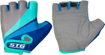 Перчатки STG Х87908 S (серый/синий/бирюзовый)