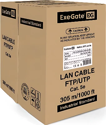 Кабель ExeGate UTP4-C5e-CU-S25-IN -LSZH-GR-305 UTP