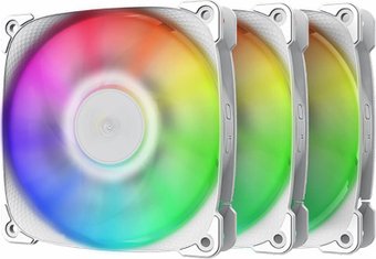 Набор вентиляторов Geometric Future Squama 2501 ARGB Triple Pack (белый)