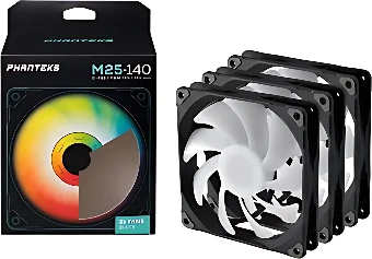 Набор вентиляторов Phanteks M25-140 D-RGB PH-F140M25_DRGB_PWM_BK01_3P