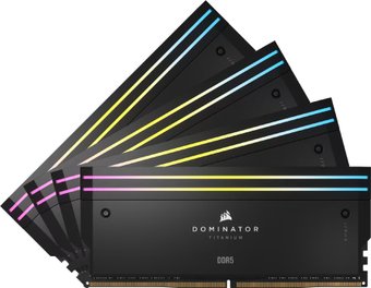 Оперативная память Corsair Dominator Titanium RGB 4x16ГБ DDR5 6400 МГц CMP64GX5M4B6400C32