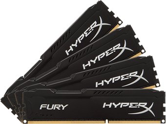 Оперативная память HyperX Fury 4x8GB DDR4 PC4-19200 HX424C15FB2K4/32