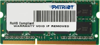 Оперативная память Patriot Signature Line 4GB DDR3 SO-DIMM PC3-12800