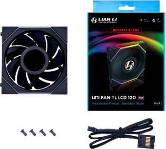 Вентилятор для корпуса Lian Li Uni Fan TL LCD 120 Reverse G99.12RTLLCD1B.00