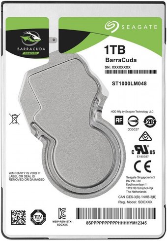 Жесткий диск Seagate BarraCuda 1TB