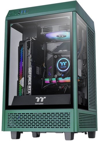 Корпус Thermaltake The Tower 100 Mini Racing Green CA-1R3-00SCWN-00