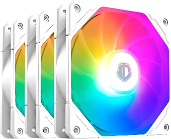 Набор вентиляторов ID-Cooling TF-12025-PRO-ARGB Trio White