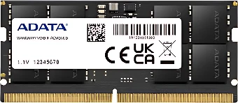 Оперативная память ADATA 8ГБ DDR5 SODIMM 4800 МГц AD5S48008G-S