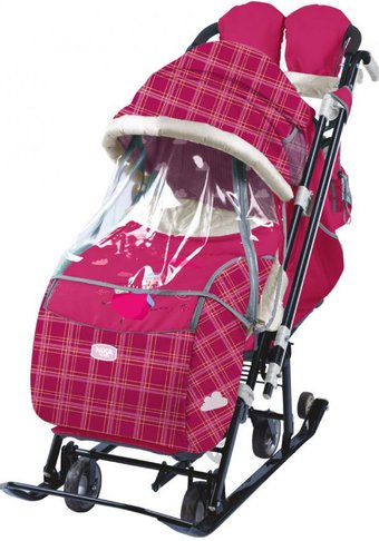 Санки-коляска Nika Наши детки 5-2 (лилия)